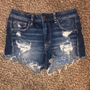 American Eagle high-waisted denim shorts